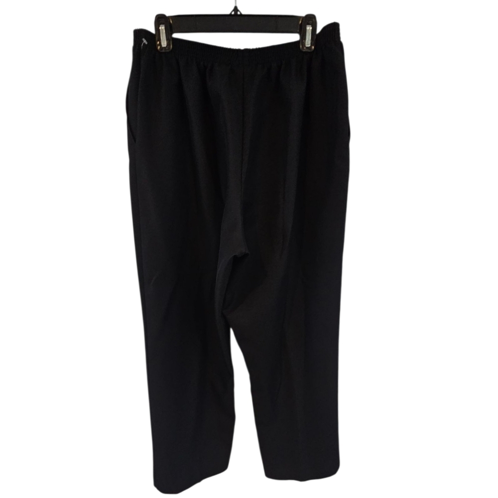 3/$25 Alfred Dunner Size 18 Black Pull On Pants